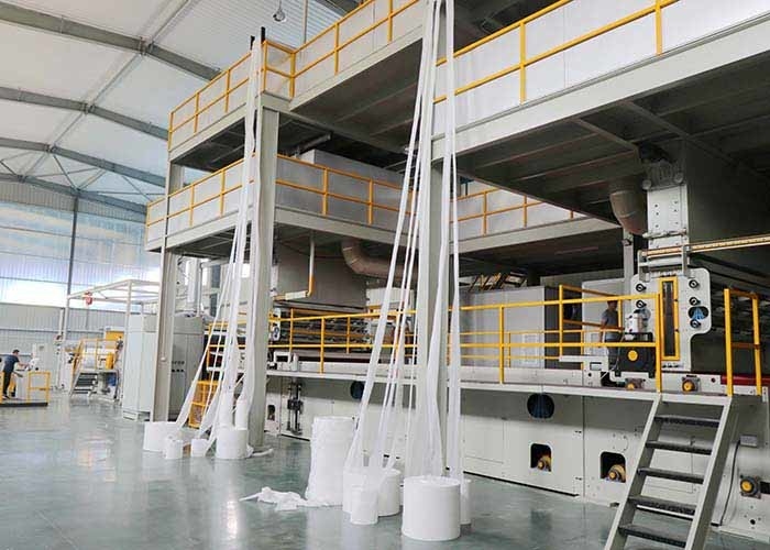 1000KW 100gsm High Capacity Non Woven Fabric Making Machine Nonwoven Textile Machinery